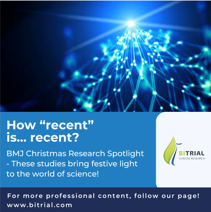 BMJ Christmas Research Spotlight - How “recent” is… recent?