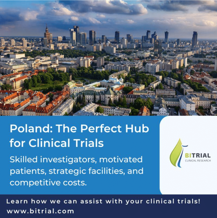 BiTrial is proud to leverage its strong network throughout Central and Eastern Europe, with Poland as a key hub for high-quality clinical research.