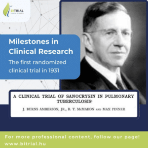 🕰️ Milestones in Clinical Research ➡️ The next stop on our journey through the history of clinical research takes us to a pivotal moment in 1931, when one of the first clinical trials to incorporate randomization was conducted.