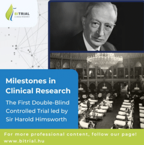 The journey through the milestones of clinical research continues with the first double-blind controlled trial – Patulin for the Common Cold in 1943.